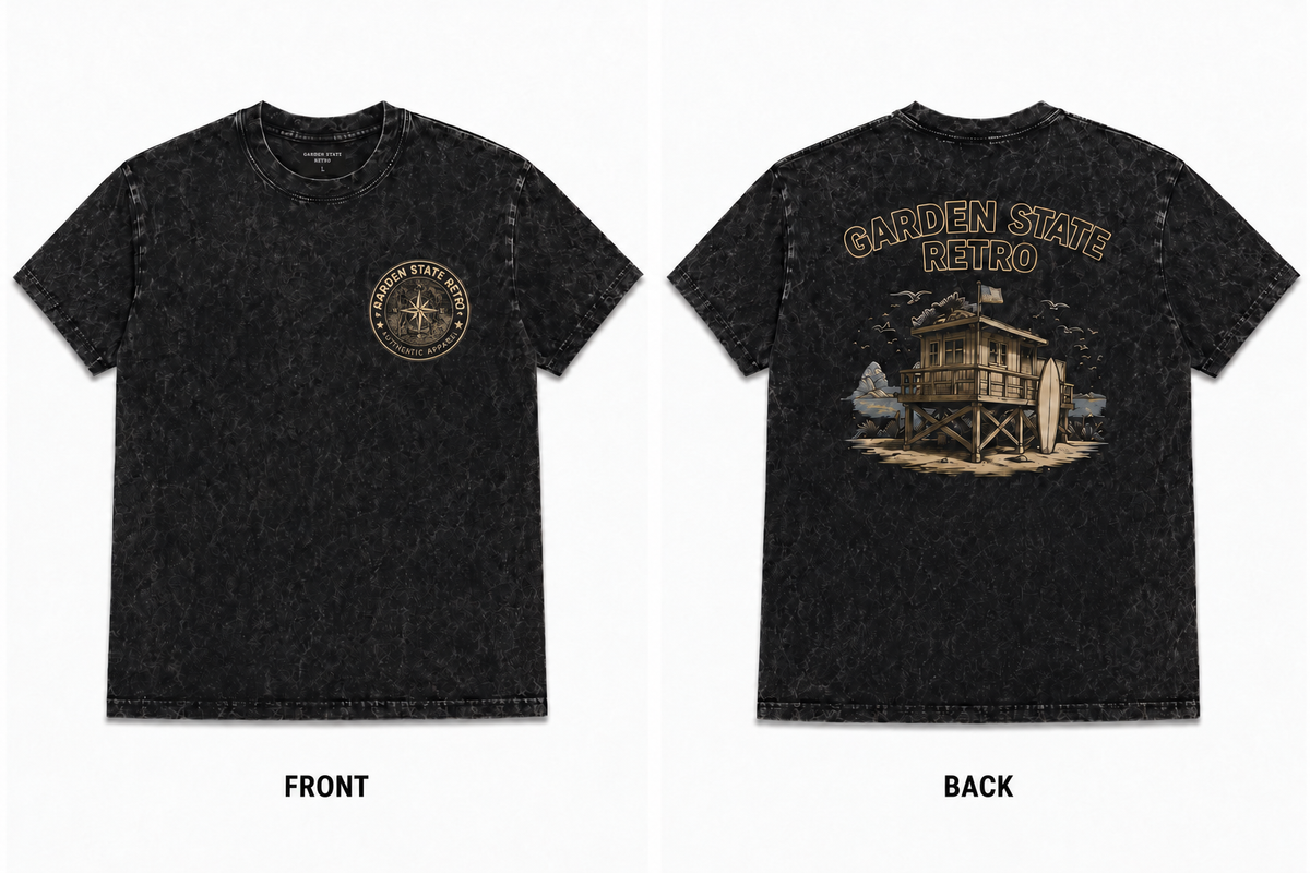 Shore Tee (Black Washed)